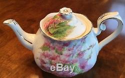 Royal Albert Blossom Time Teapot with cream and sugar set- England