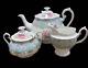 Royal Albert Bone China Enchantment Teapot, Sugar Pot, Creamer 3 Set