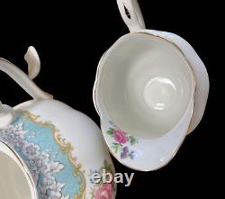 Royal Albert Bone China Enchantment Teapot, Sugar Pot, Creamer 3 set