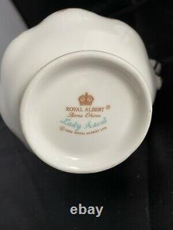 Royal Albert Bone China LADY ASCOT Tea Set Large Teapot Covered Sugar Creamer