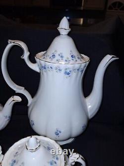 Royal Albert Bone China Memory Lane Coffee Pot Teapot Covered Sugar Trivet Exc