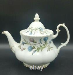 Royal Albert Brigadoon Tea Set for 6 with Teapot (1-1/2 pint)-Excellent