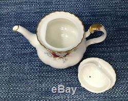 Royal Albert Celebration Complete Tea Set Teapot Sugar Creamer Cups Saucers Mint