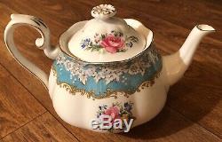 Royal Albert Enchantment 27 Piece Tea Set Trio Tea Pot Cake Plate Milk Jug Bowl