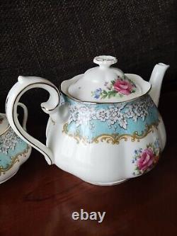 Royal Albert Enchantment Teapot Sugar Pot Cream Pot Set of 3