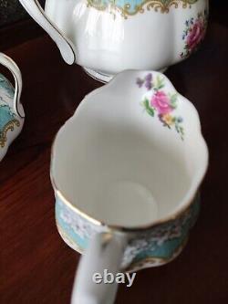 Royal Albert Enchantment Teapot Sugar Pot Cream Pot Set of 3