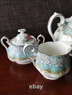 Royal Albert Enchantment Teapot Sugar Pot Cream Pot Set of 3