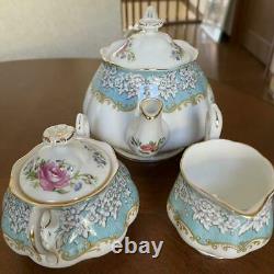 Royal Albert Enchantment Teapot creamer Sugar Pot 3 set made in England