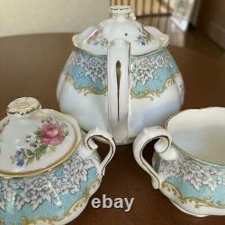 Royal Albert Enchantment Teapot creamer Sugar Pot 3 set made in England