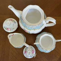 Royal Albert Enchantment Teapot creamer Sugar Pot 3 set made in England