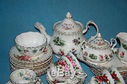 Royal Albert' Flowers Of The Month' Tea Set & Tableware English Bone China
