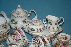 Royal Albert' Flowers Of The Month' Tea Set & Tableware English Bone China
