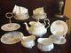 Royal Albert Haworth White Blossom Tea Set For Six With Teapot