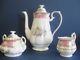 Royal Albert Lady Carlyle Bone China 3pc Tea Set Teapot, Creamer & Sugar Lnc
