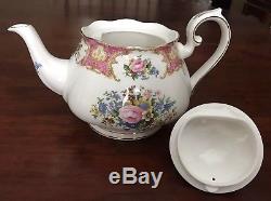 Royal Albert Lady Carlyle Bone China 5 Pc Teapot Set- Excellent