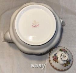 Royal Albert Lady Carlyle Tea Pot Warmer Creamer & Sugar Set MINT CONDITION
