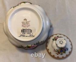 Royal Albert Lady Carlyle Tea Pot Warmer Creamer & Sugar Set MINT CONDITION