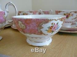 Royal Albert Lady Carlyle Tea Set 23 Pieces inc Tea Pot 1st Quality
