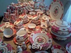 Royal Albert' Lady Carlyle' Tea Set & Tableware English Bone China