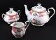 Royal Albert Lady Carlyle Tea Set Teapot Creamer And Covered Sugar Bowl