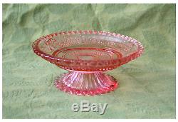 Royal Albert, Lady Carlyle, Teapot, Creamer & Sugar Set with Pink Glass Candy Dish