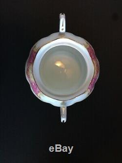 Royal Albert Lady Carlyle Teapot Set w Creamer & Sugar Bowl 1944 MINT Condition