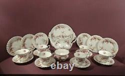 Royal Albert Lavender Rose Pattern, 21 Piece Tea Set, Includes Teapot