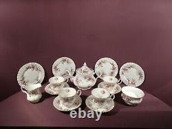 Royal Albert Lavender Rose Pattern, Tea Set For Four, Includes Teapot