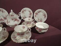 Royal Albert Lavender Rose Pattern, Tea Set For Four, Includes Teapot