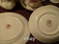 Royal Albert Lavender Rose Pattern, Tea Set For Four, Includes Teapot