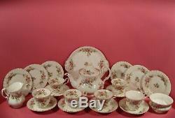 Royal Albert Moss Rose, 22 Piece Tea Set, Includes Large Teapot