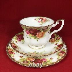 Royal Albert Old Country Roses 23 Pc Tea Set Teapot, 6x Cup Trios England