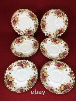 Royal Albert Old Country Roses 23 Pc Tea Set Teapot, 6x Cup Trios England