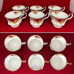 Royal Albert Old Country Roses 23 Pc Tea Set Teapot, 6x Cup Trios England