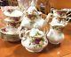 Royal Albert Old Country Roses Tea Set Teapot Teacups Sugar Dish Creamer Gift