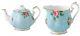 Royal Albert Polka Blue Vintage Teapot & Creamer Set