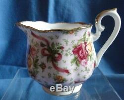 Royal Albert RUBY CELEBRATION 2002 TEA SET PINK CHINTZ Old Country Rose teapot +