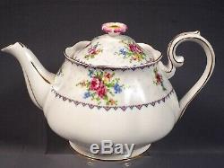 Royal Albert Tea Coffee Set Teapot Creamer Sugar Bowl Bone China Petit Point