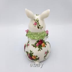 Royal Albert Teapot Old Country Roses Bunny Rabbit 3 Pc Teaset Creamer Sugar