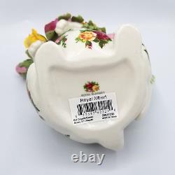 Royal Albert Teapot Old Country Roses Bunny Rabbit 3 Pc Teaset Creamer Sugar