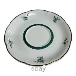 Royal Bayreuth Tea Pot Set SERVICE FOR 6 Teal Tulip Germany US Zone 15 Pc. 1950s