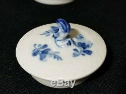 Royal Copenhagen Blue Flowers 1788 Teapot, Sugar Bowl Set of 6pc