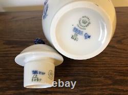 Royal Copenhagen Coffee Tea Set 14 Pieces Blue Flowers Braided Coffee Pot withLid