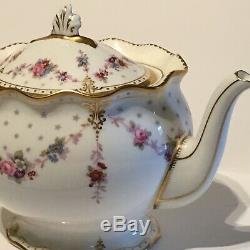 Royal Crown Derby 1st Quality Antoinette Large Teapot And Creamer Set