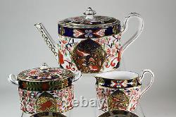 Royal Crown Derby Bird Imari Tea sets Teapot Creamer Sugar bowl 1877