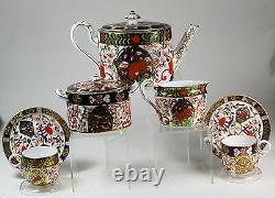 Royal Crown Derby Bird Imari Tea sets Teapot Creamer Sugar bowl 1877