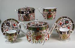 Royal Crown Derby Bird Imari Tea sets Teapot Creamer Sugar bowl 1877