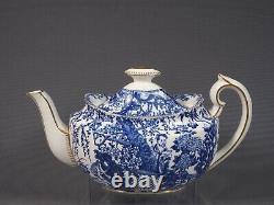 Royal Crown Derby Blue Mikado Coffee Set LARGE Teapot Blue White Dessert Plates