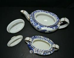 Royal Crown Derby Blue Mikado Tea Set