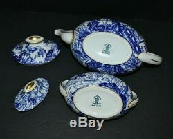 Royal Crown Derby Blue Mikado Tea Set